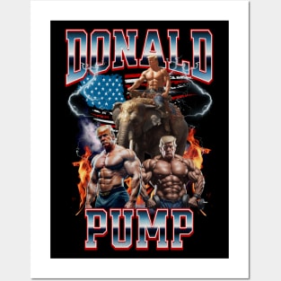 Donald Pump Trump Gym Pump Cover Posters and Art